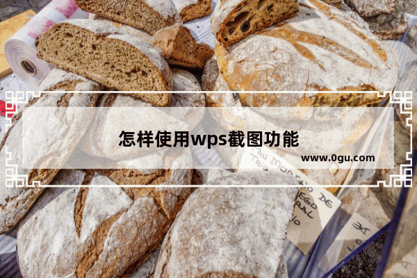 怎样使用wps截图功能