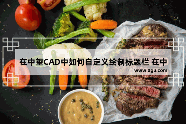 在中望CAD中如何自定义绘制标题栏 在中望CAD2023中自定义添加标题栏的方法