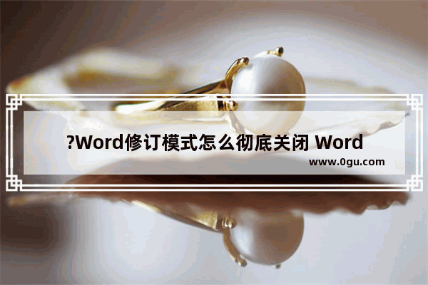 ?Word修订模式怎么彻底关闭 Word文档修订模式变为正常的方法教程