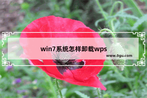 win7系统怎样卸载wps