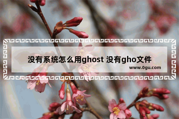 没有系统怎么用ghost 没有gho文件怎么装系统