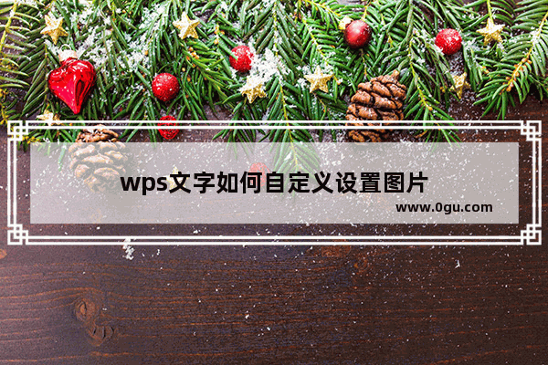 wps文字如何自定义设置图片