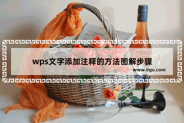 wps文字添加注释的方法图解步骤