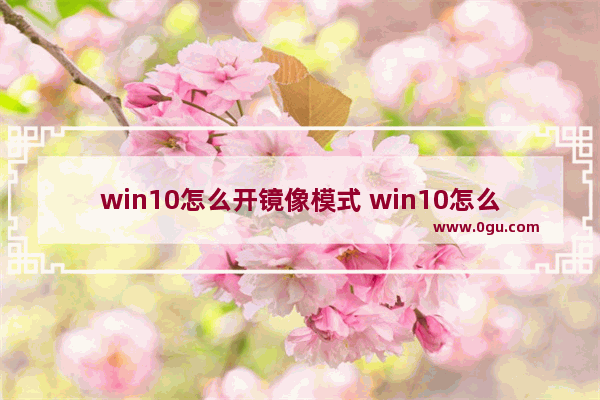 win10怎么开镜像模式 win10怎么弄镜像