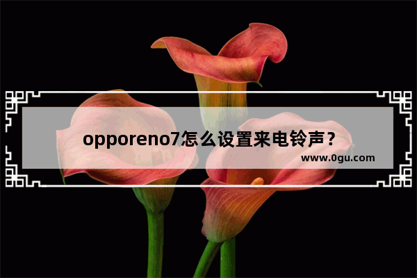 opporeno7怎么设置来电铃声？