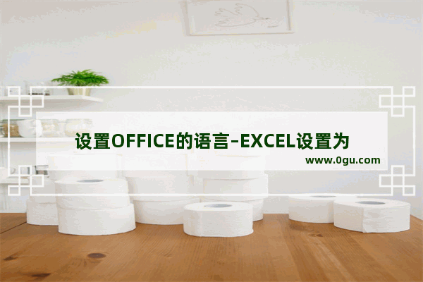 设置OFFICE的语言–EXCEL设置为中文