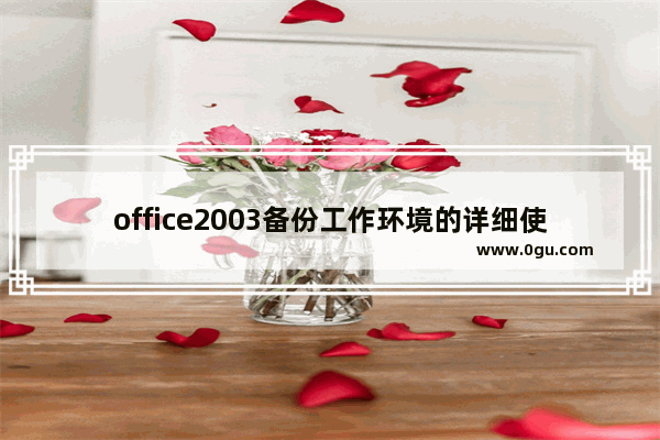 office2003备份工作环境的详细使用教程