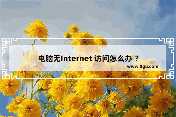 电脑无Internet 访问怎么办 ？