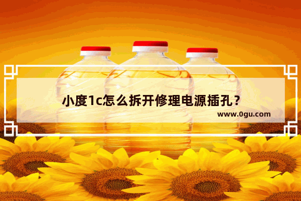 小度1c怎么拆开修理电源插孔？