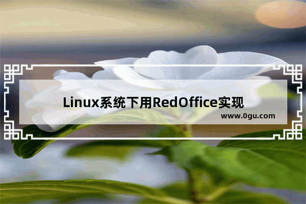 Linux系统下用RedOffice实现矢量绘图