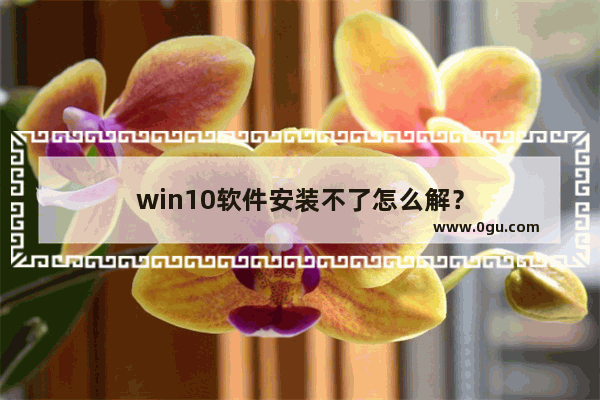 win10软件安装不了怎么解？