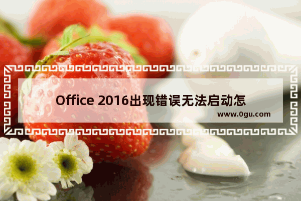 Office 2016出现错误无法启动怎么办？office2016应用程序无法正常启动