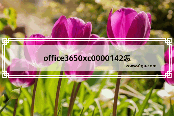 office3650xc0000142怎么修复