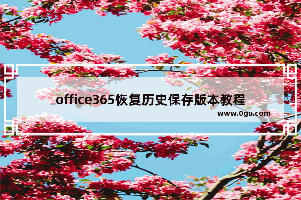 office365恢复历史保存版本教程