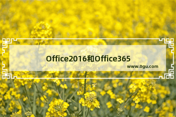 Office2016和Office365有什么区别？费用对比