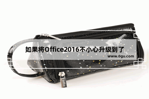 如果将Office2016不小心升级到了2019，如何将Office退回到2016？