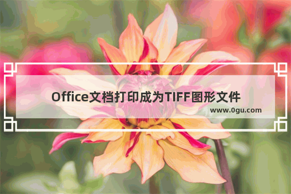 Office文档打印成为TIFF图形文件的步骤