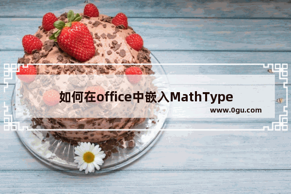 如何在office中嵌入MathType