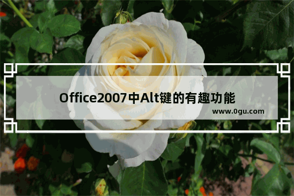 Office2007中Alt键的有趣功能