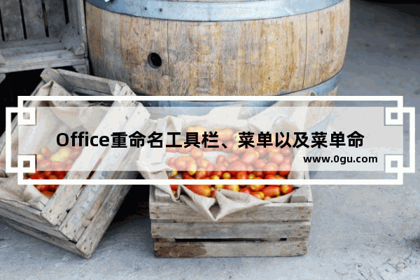 Office重命名工具栏、菜单以及菜单命令教程