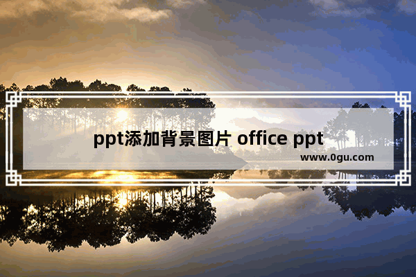 ppt添加背景图片 office ppt背景图片如何添加