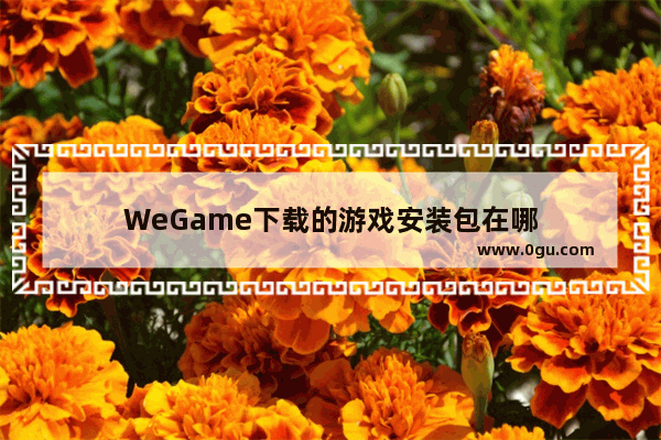 WeGame下载的游戏安装包在哪