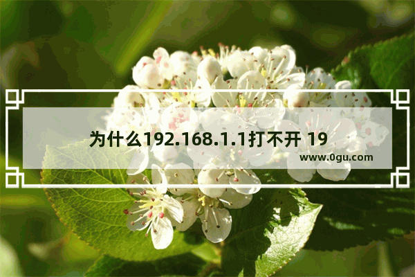 为什么192.168.1.1打不开 192.168.1.1进不去的原因和解决办法