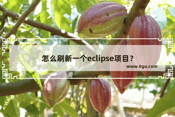 怎么刷新一个eclipse项目？