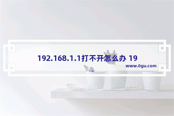 192.168.1.1打不开怎么办 192.168.1.1打不开解决方法【详解】