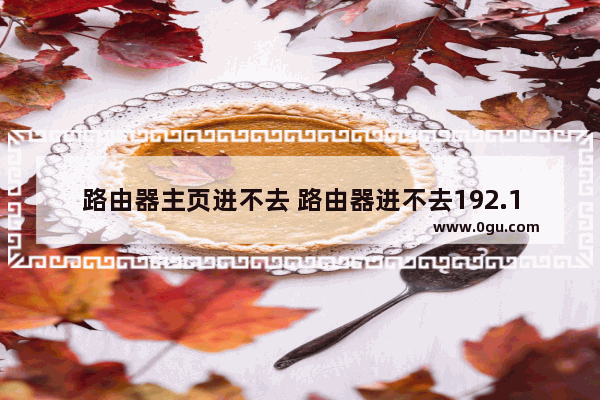 路由器主页进不去 路由器进不去192.168.1.1