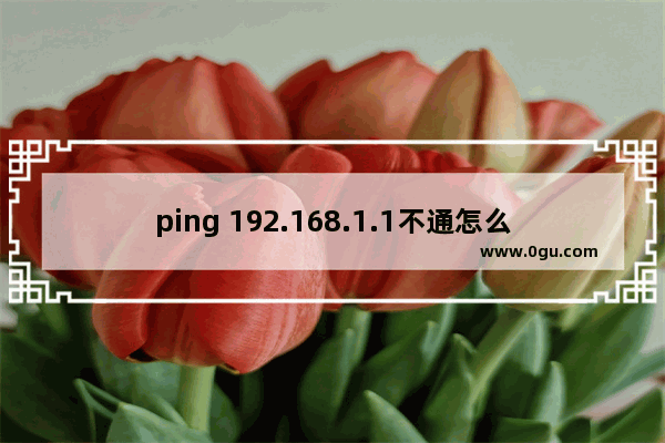 ping 192.168.1.1不通怎么回事