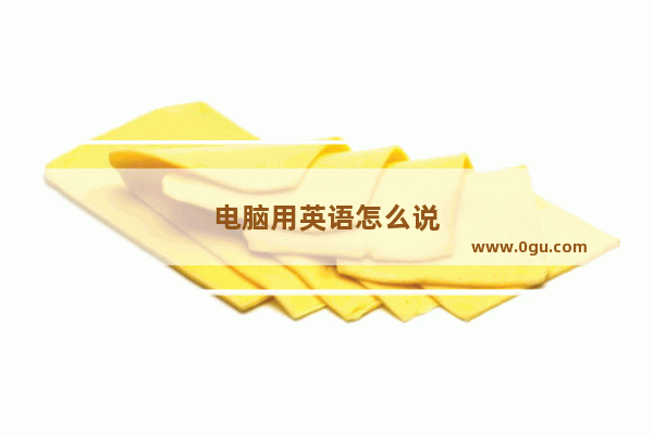 电脑用英语怎么说