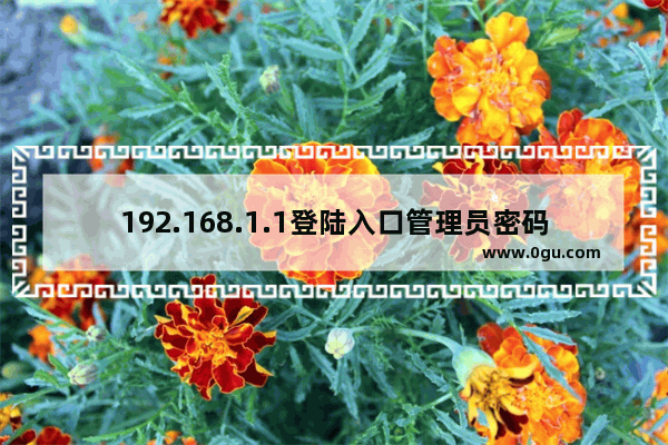 192.168.1.1登陆入口管理员密码是多少