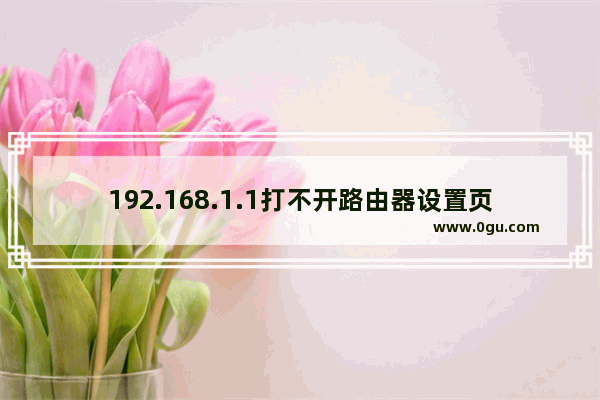 192.168.1.1打不开路由器设置页面怎么设置