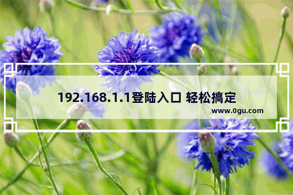 192.168.1.1登陆入口 轻松搞定路由器