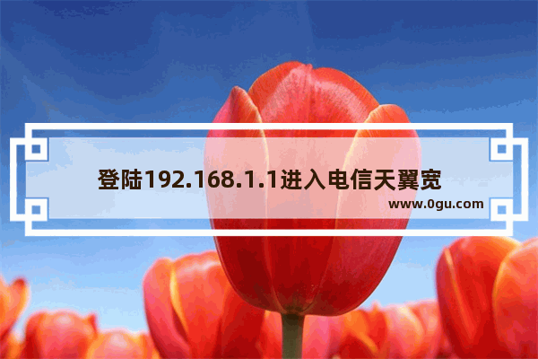 登陆192.168.1.1进入电信天翼宽带无线无法上网怎么办