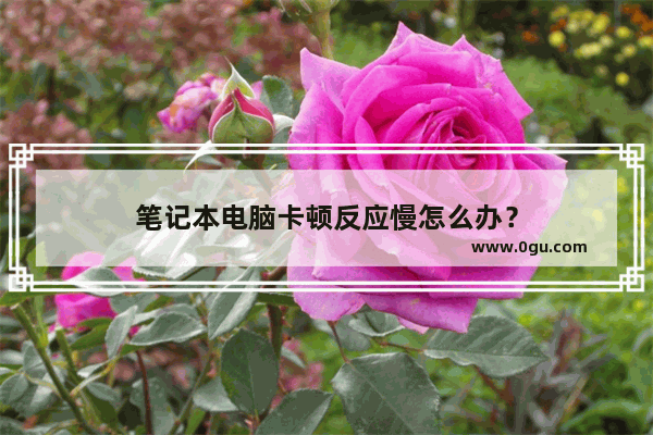 笔记本电脑卡顿反应慢怎么办？