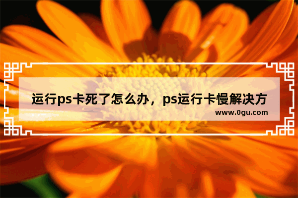 运行ps卡死了怎么办，ps运行卡慢解决方法？