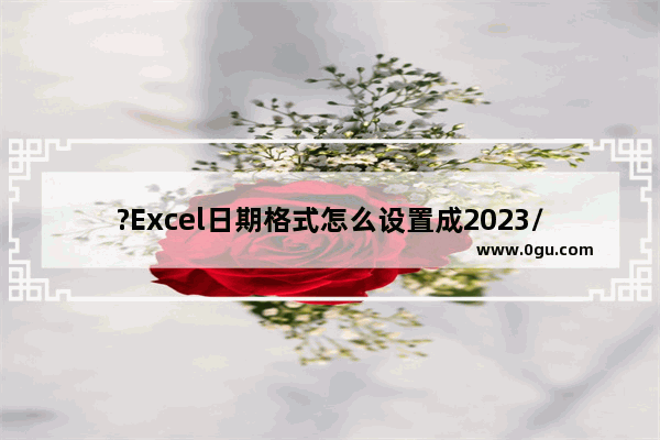 ?Excel日期格式怎么设置成2023/01/01 Excel日期格式设置成年/月/日的方法教程