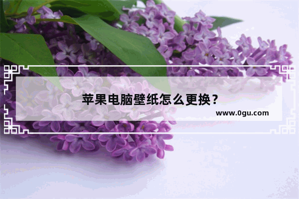 苹果电脑壁纸怎么更换？