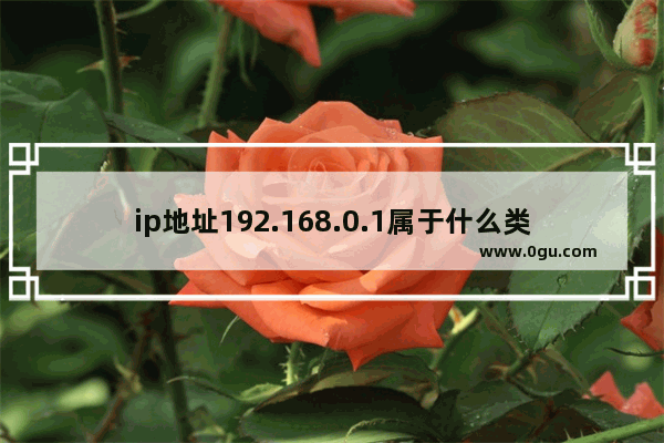 ip地址192.168.0.1属于什么类地址