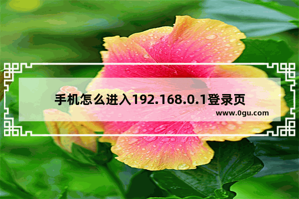 手机怎么进入192.168.0.1登录页面(如何通过手机访问192.168.0.1的登录页面)