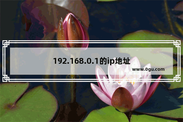 192.168.0.1的ip地址