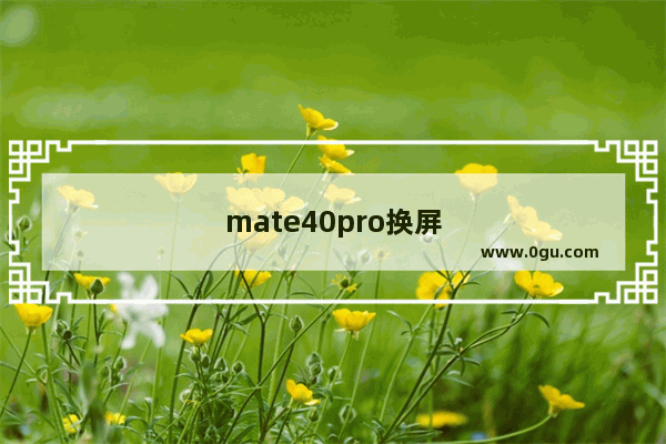 mate40pro换屏