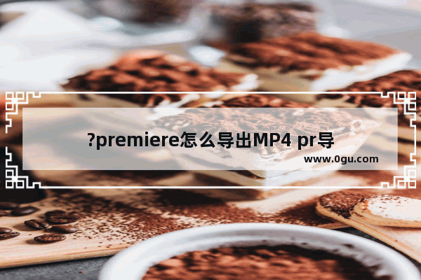 ?premiere怎么导出MP4 pr导出MP4视频格式的方法教程