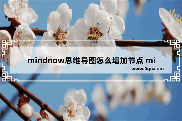 mindnow思维导图怎么增加节点 mindnow思维导图添加节点的方法