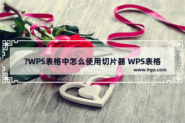 ?WPS表格中怎么使用切片器 WPS表格中插入和使用切片器的方法教程