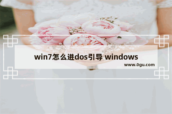 win7怎么进dos引导 windows7怎样进入dos