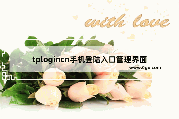 tplogincn手机登陆入口管理界面