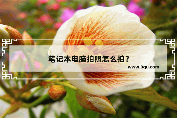 笔记本电脑拍照怎么拍？